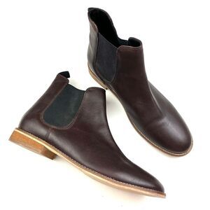 ASOS Brown Leather Chelsea Boots size 9